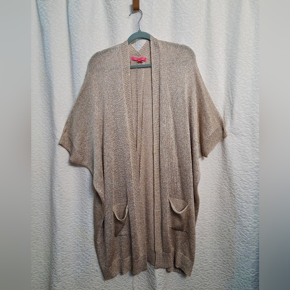 Lilly Pulitzer Gold Knit Cardigan